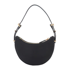 Prada Arque Small 2-way Hand/Shoulder Handbag, Nylon and Leather, Black, 1BC194, Gold Hardware — New - Store Return