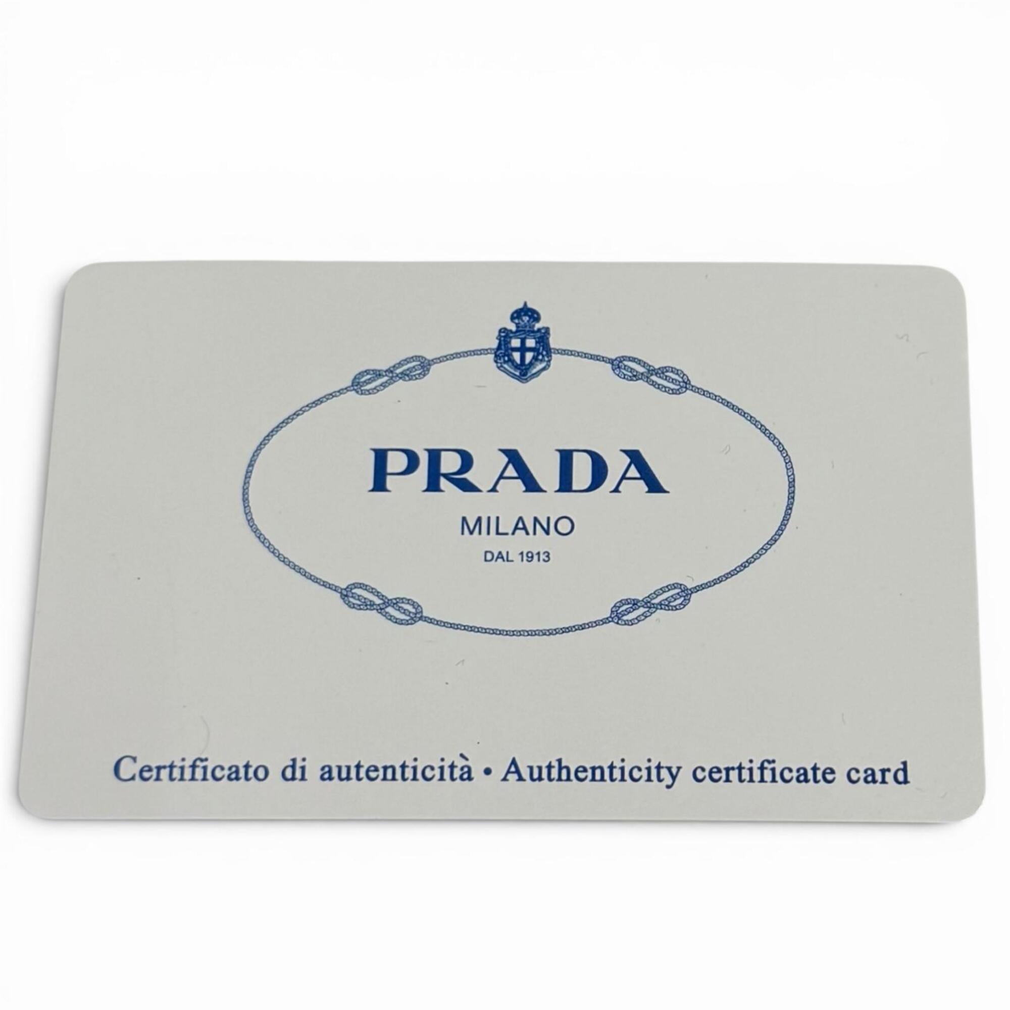 PRADA 1NE515 Re-Edition 2000 Re-Nylon Mini Bag with Triangle Plate Charm, One-Shoulder Bag, Black, Made in Italy, Women's, Dust — Like New