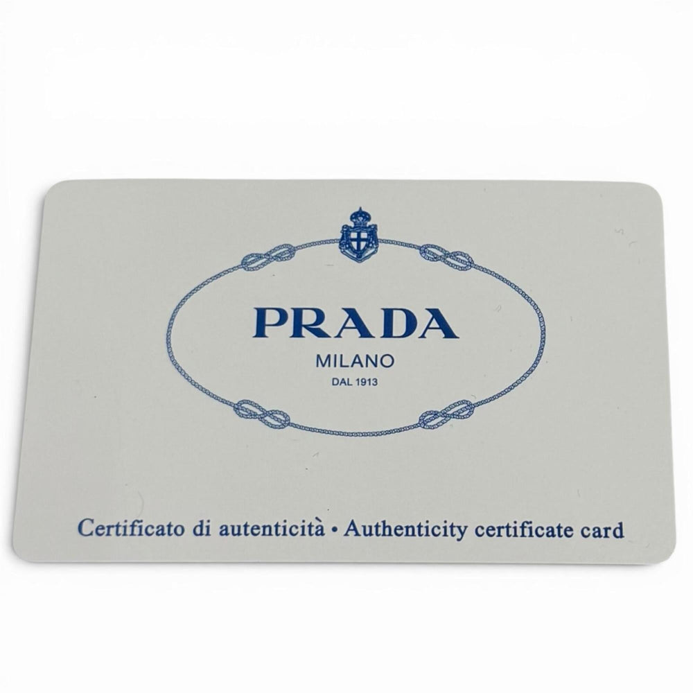 PRADA 1NE515 Re-Edition 2000 Re-Nylon Mini Bag with Triangle Plate Charm, One-Shoulder Bag, Black, Made in Italy, Women's, Dust — Like New