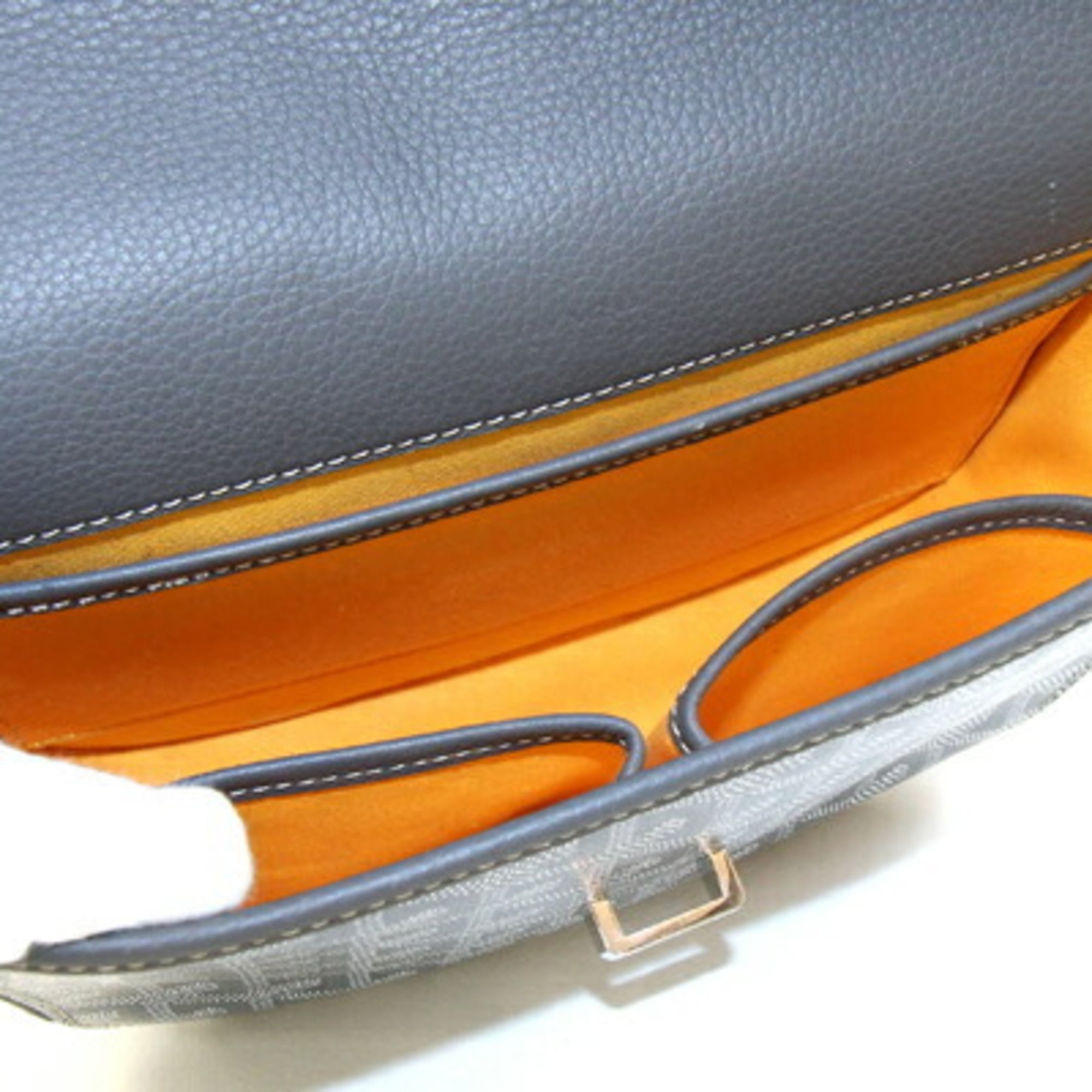 Goyard Belvedere Shoulder Bag BELVE3PMLTY51CG51P Gray Toile Leather Crossbody for Women