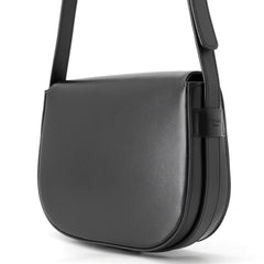 Celine shoulder bag, Maillon Triomphe, calf leather, 193123, black, handbag — Like New