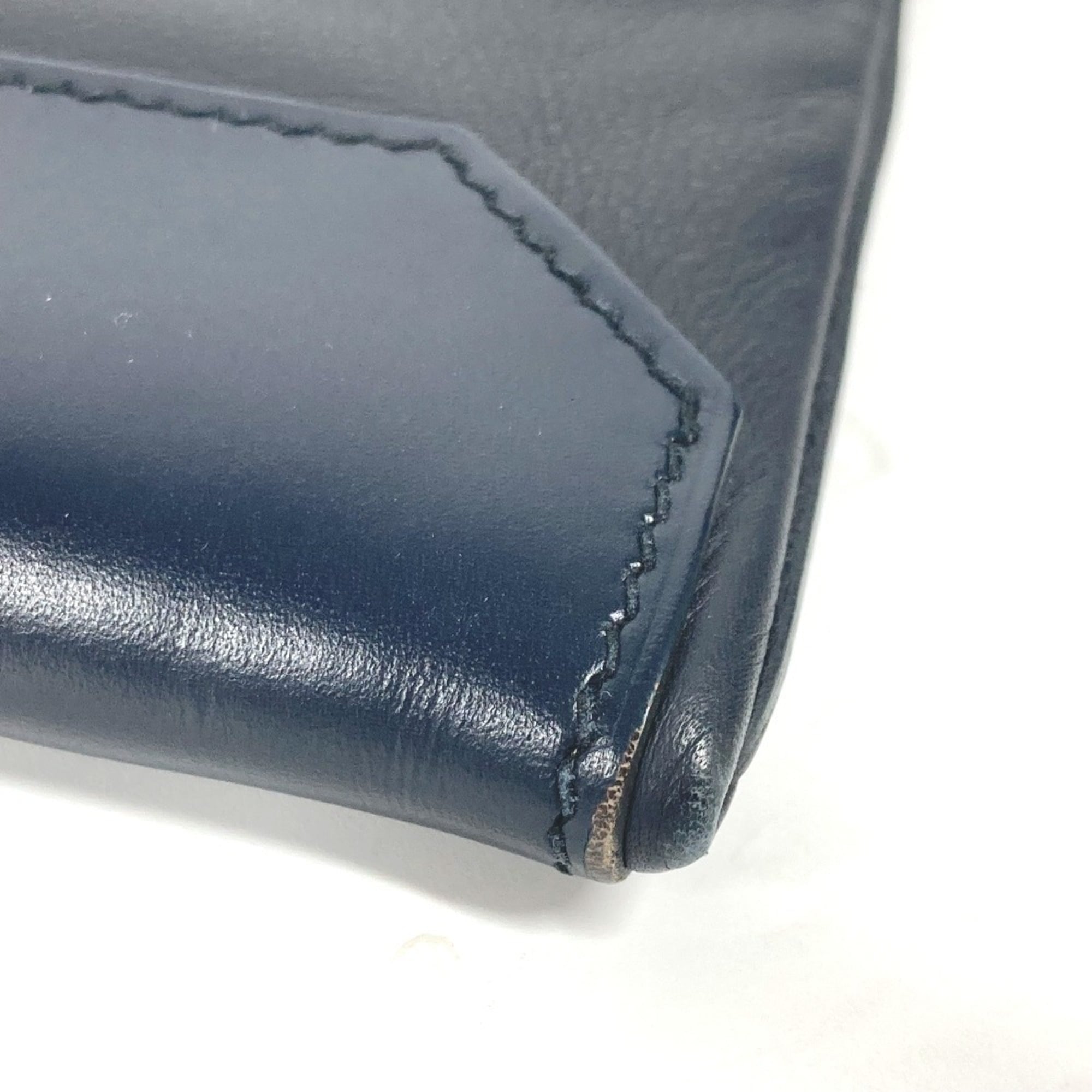 HERMES City Slide Pouch Clutch Bag for Men, Navy ME-240905-6 — Like New