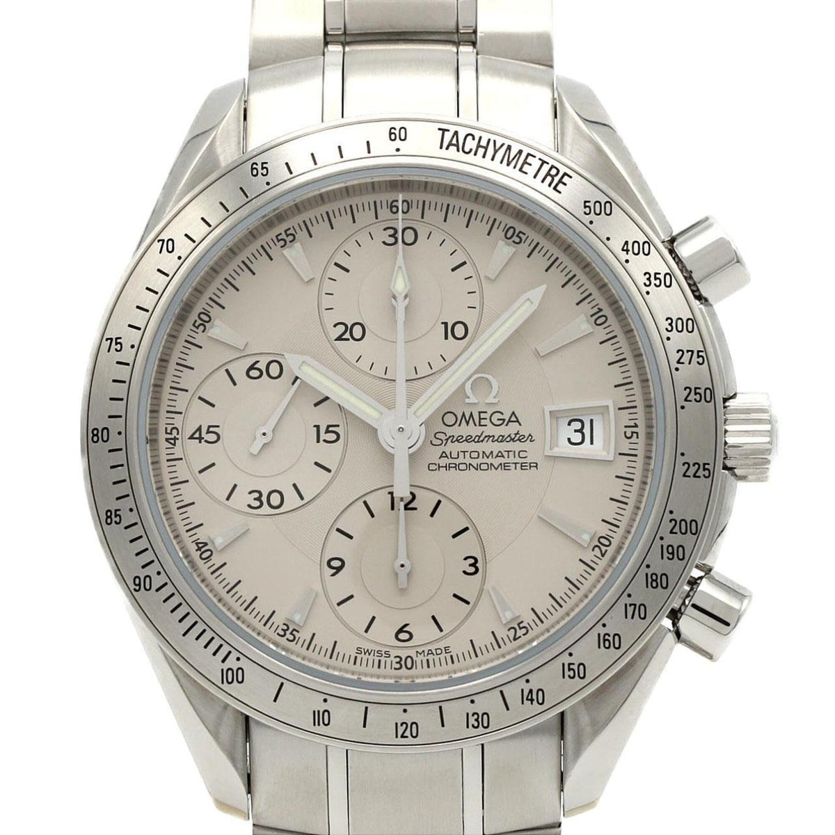 Omega Speedmaster Date 3211.30 Stainless Steel Automatic Watch — Very Good