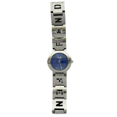 FENDI 3050L Logo Stainless Steel Quartz Wristwatch, Silver, 31132 — Good