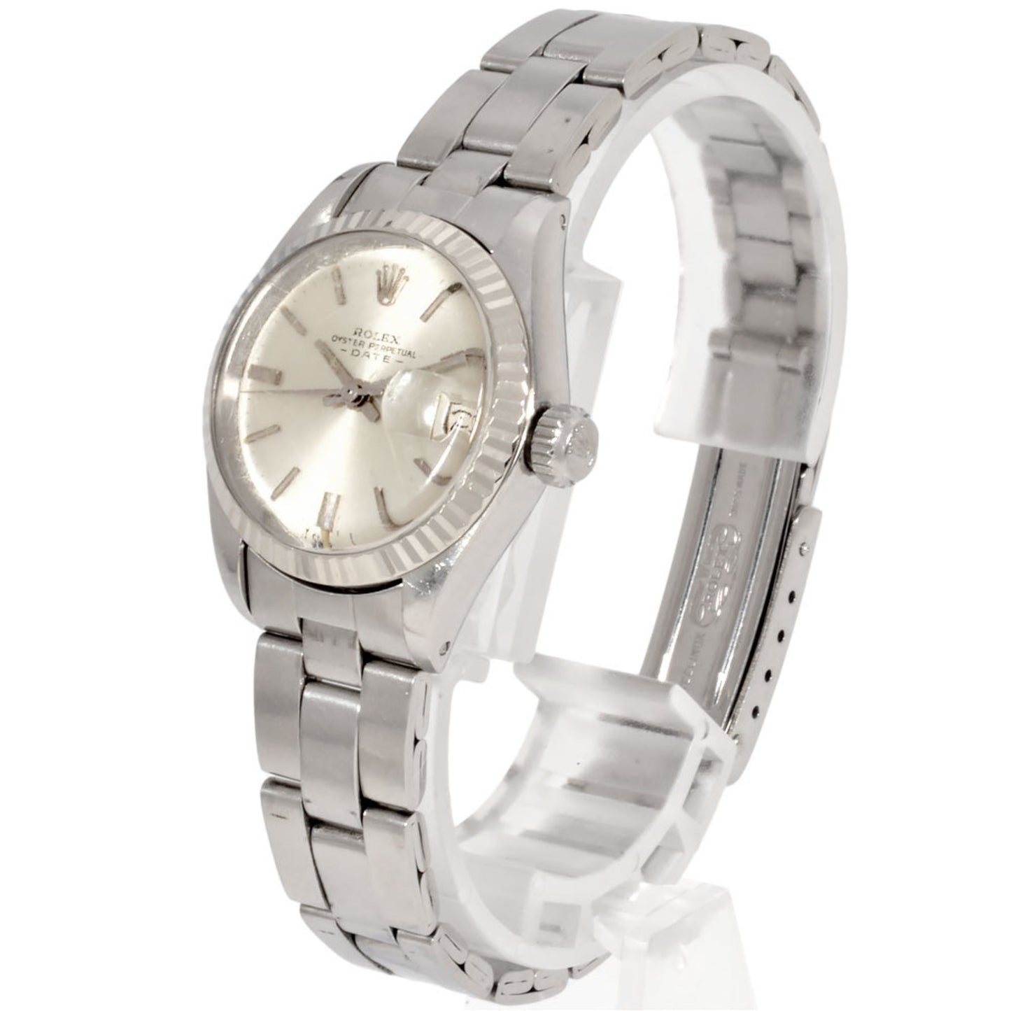 Rolex ROLEX 6917 Datejust 7-digit 3 watch automatic winding silver dial SS WG ladies