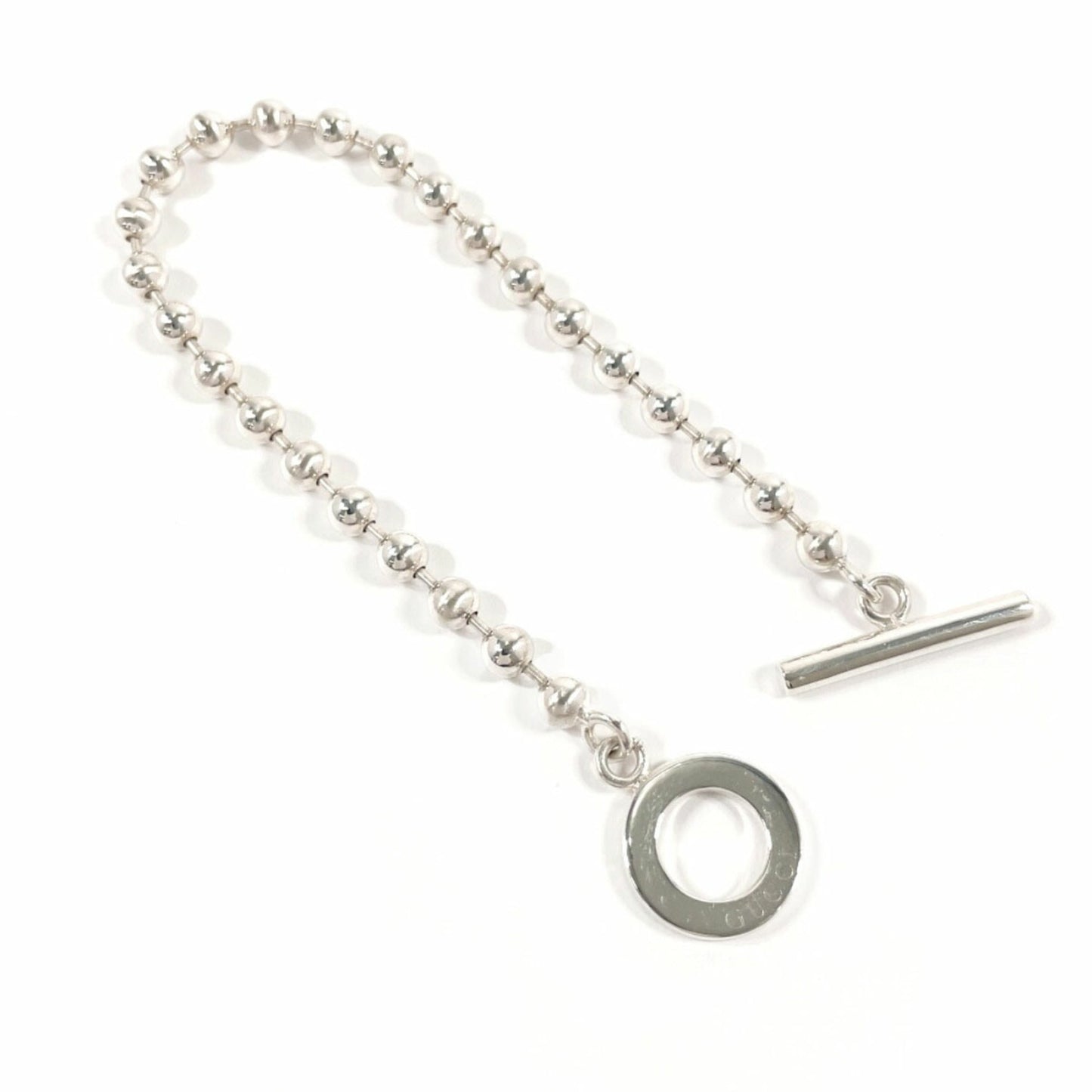 GUCCI Gucci Ball Chain Bracelet, 925 Sterling Silver, Unisex