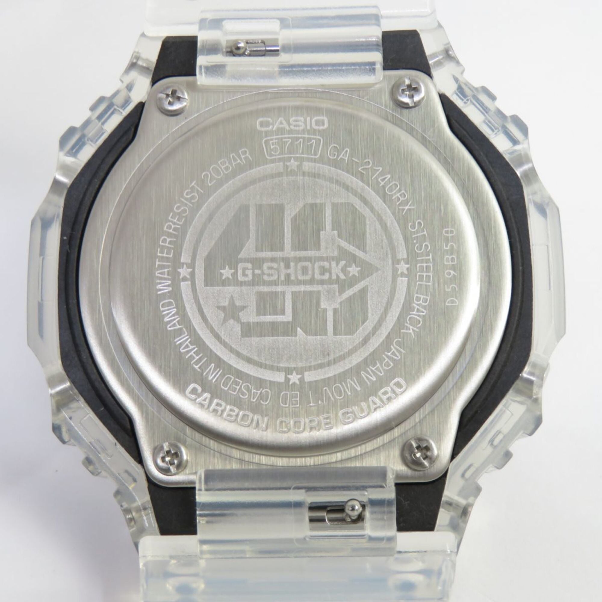 CASIO Casio G-SHOCK 40th Clear Remix Anniversary Limited Model Skeleton Quartz Watch — Very Good