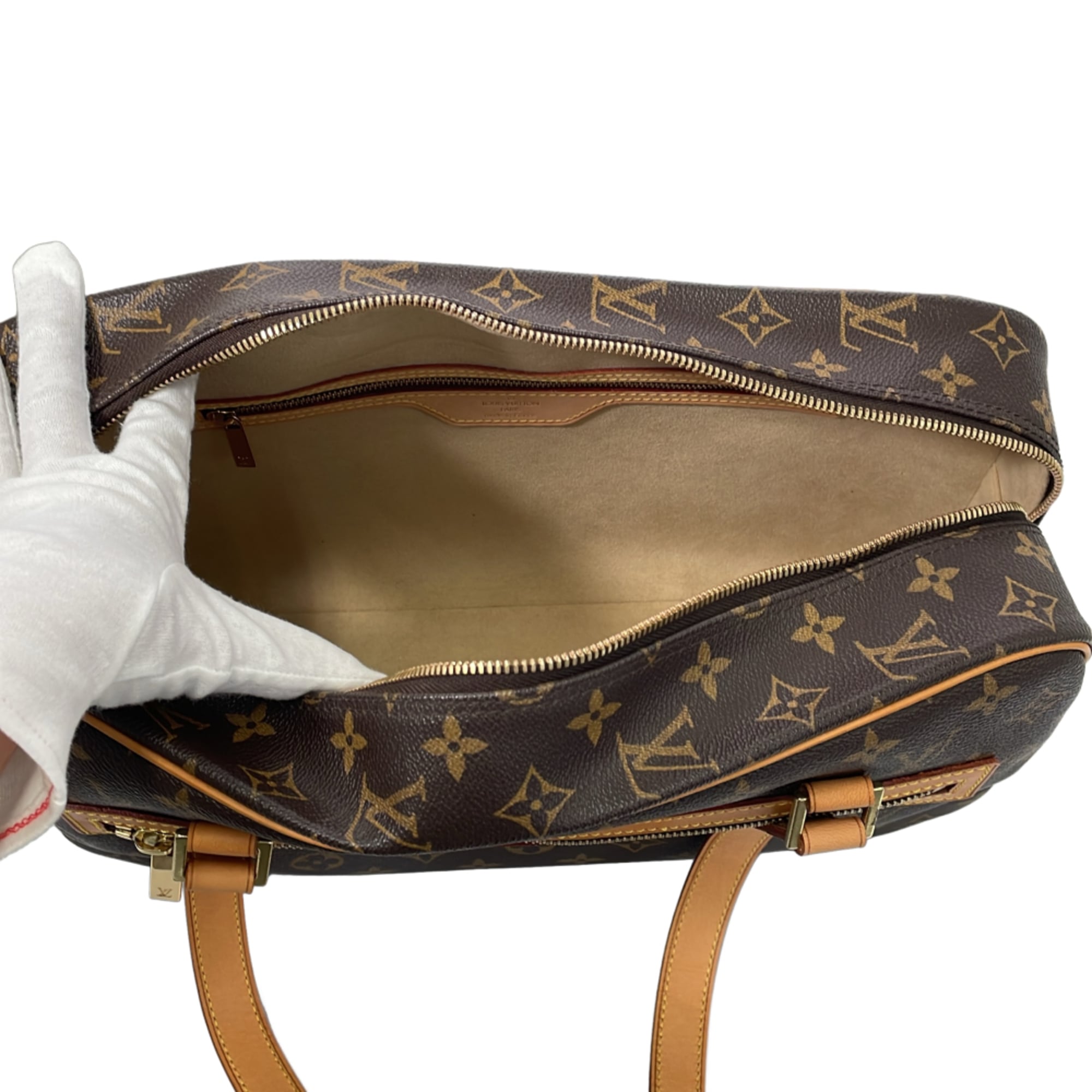 LOUIS VUITTON Louis Vuitton Monogram Cite GM Shoulder Bag M51181 Brown Women's — Like New