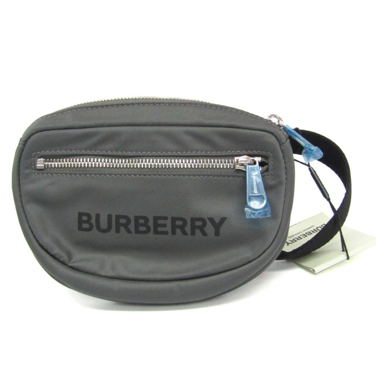 Burberry Canon 8052888 Men,Women Nylon Fanny Pack,Sling Bag Gray — Like New