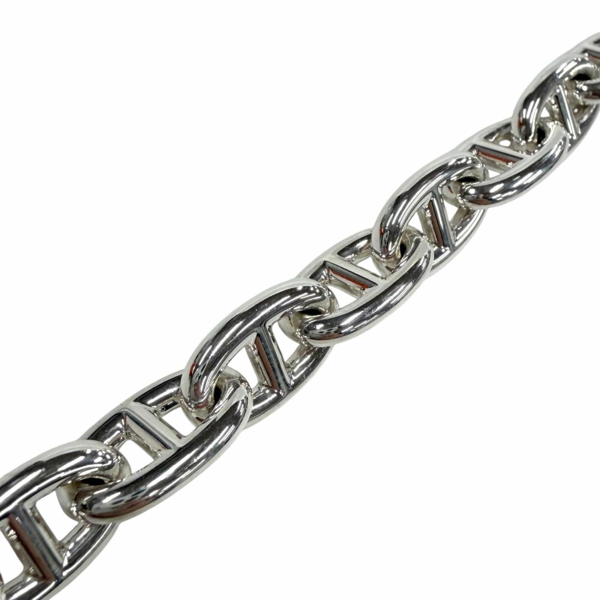HERMES Chaine d'Ancre MM AG925 Bracelet, 14 links, Silver, Made in France, 2025 model, with case, Weight: 50.8g, Women's — Like New