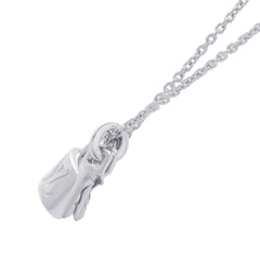 Louis Vuitton Pendant Lockit Necklace, 18K White Gold, Q93320. (LOUIS VUITTON pendant necklace) — Like New
