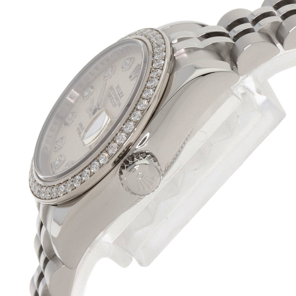 Rolex 179384G Datejust 10-Piece Diamond Bezel Watch in Stainless Steel/SS/18K White Gold with Diamonds, Women's — Good