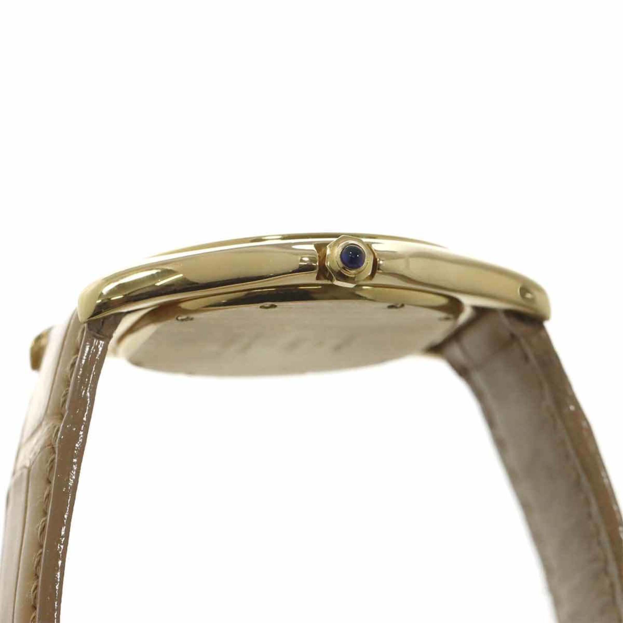 Cartier Santos Cougar LM W3500453 Boys' Watch, Date, Ivory, 18K Yellow Gold, Quartz Watch — Very Good