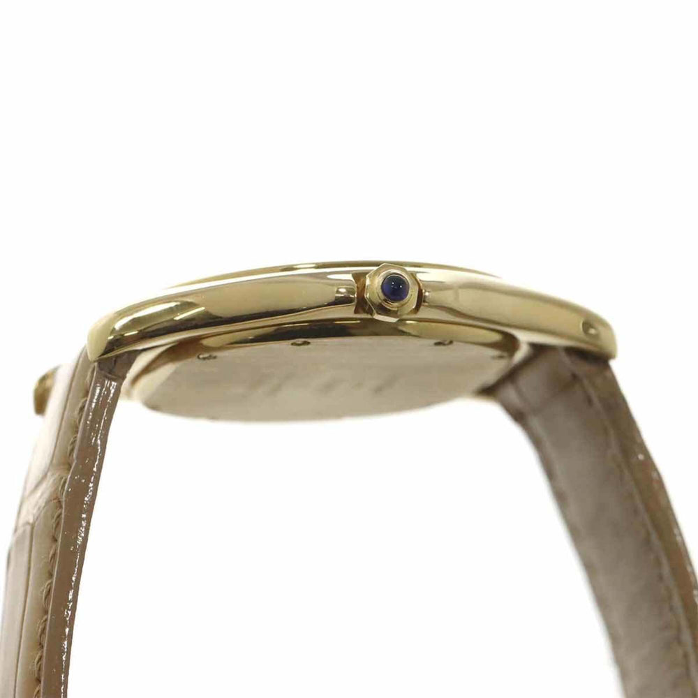 Cartier Santos Cougar LM W3500453 Boys' Watch, Date, Ivory, 18K Yellow Gold, Quartz Watch — Very Good