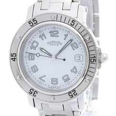 HERMES Clipper Diver Steel Quartz Mens Watch CL7.710 Polished — Very Good