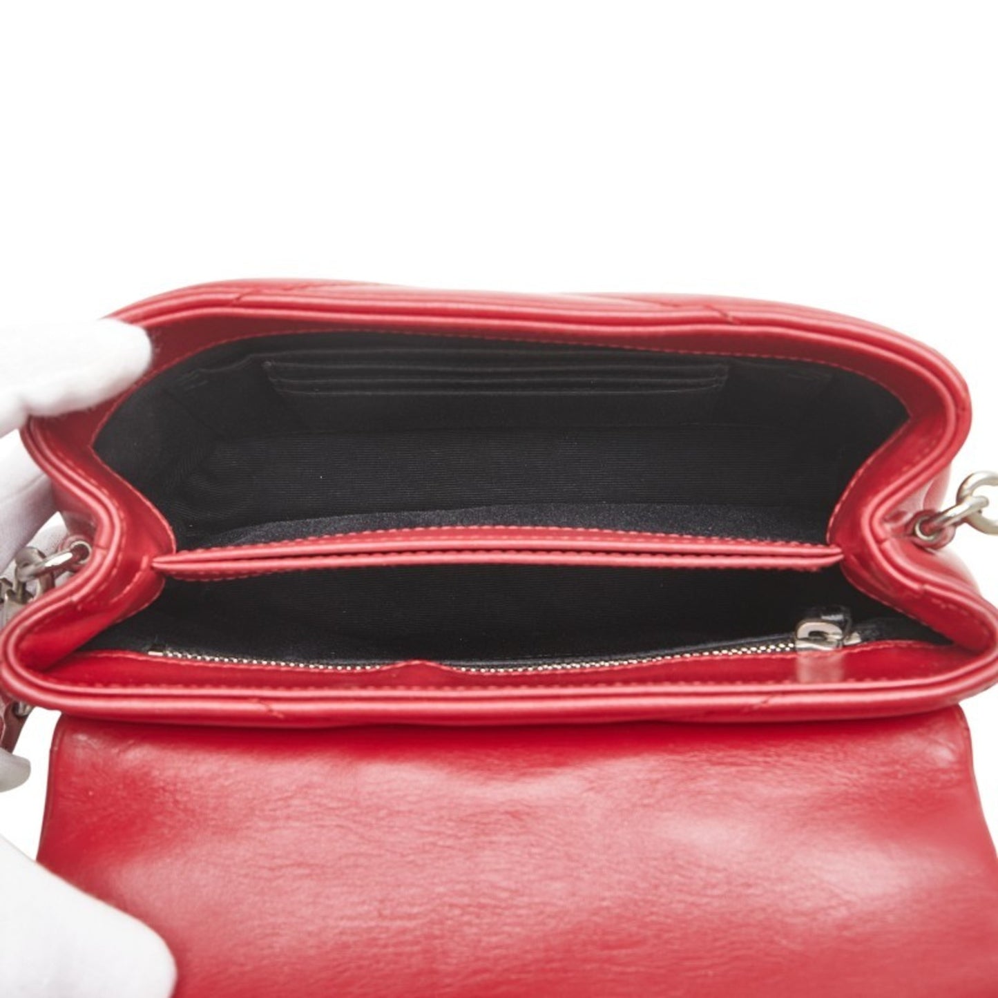 Saint Laurent YSL Logo Lulu Toy Bag Shoulder 467072 Wine Red Leather Women's SAINT LAURENT