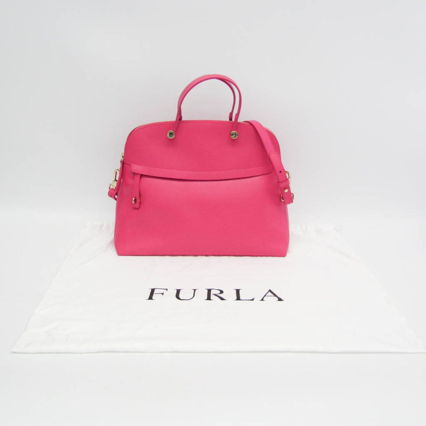Furla Piper L Women's Leather Handbag,Shoulder Bag Pink