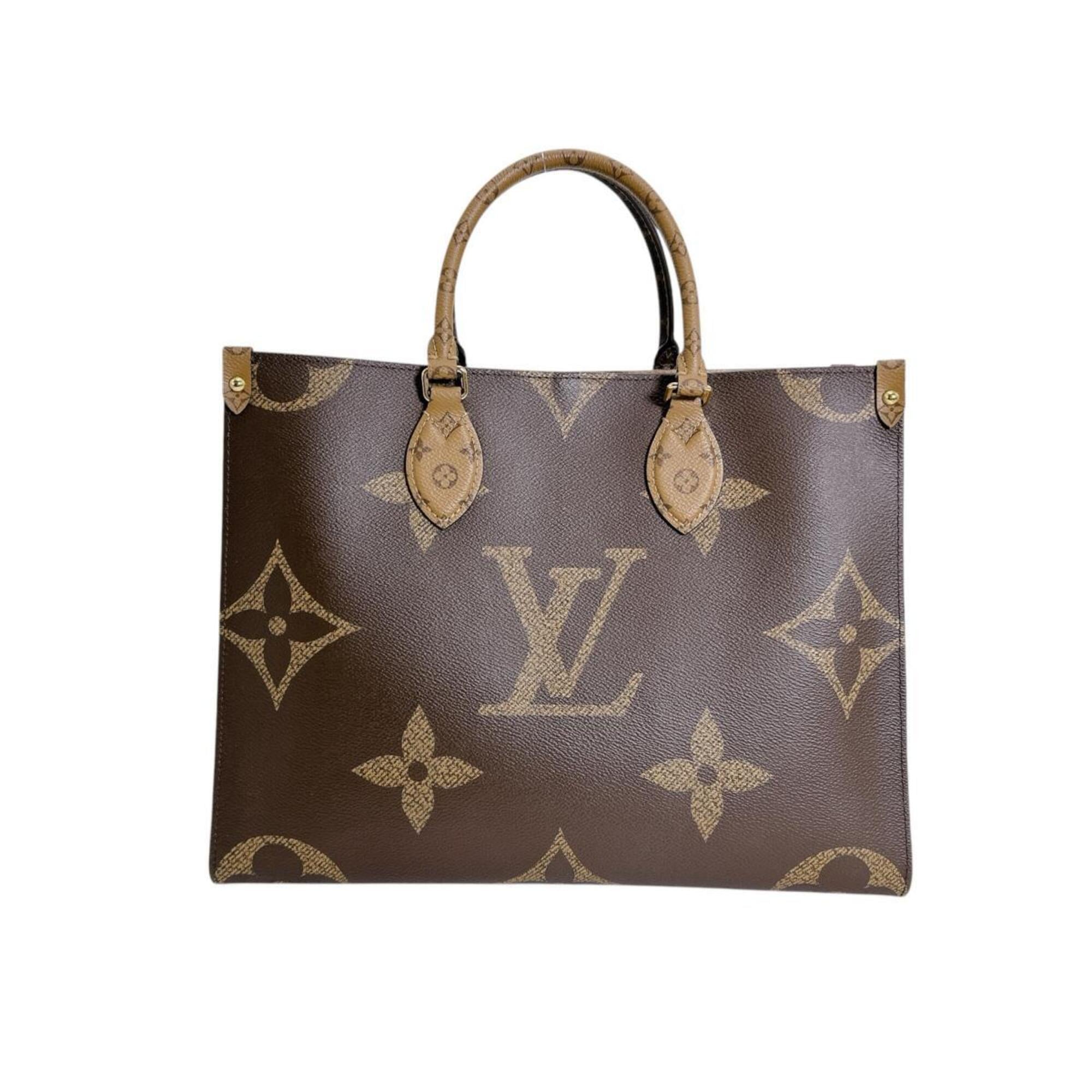 Louis Vuitton LOUIS VUITTON Tote Bag Handbag Monogram Giant Reverse OnTheGo MM M45321 Brown — Like New
