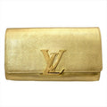 Louis Vuitton Pochette Louise EW Clutch Bag M94334 Gold with Hardware TR1123 Women's