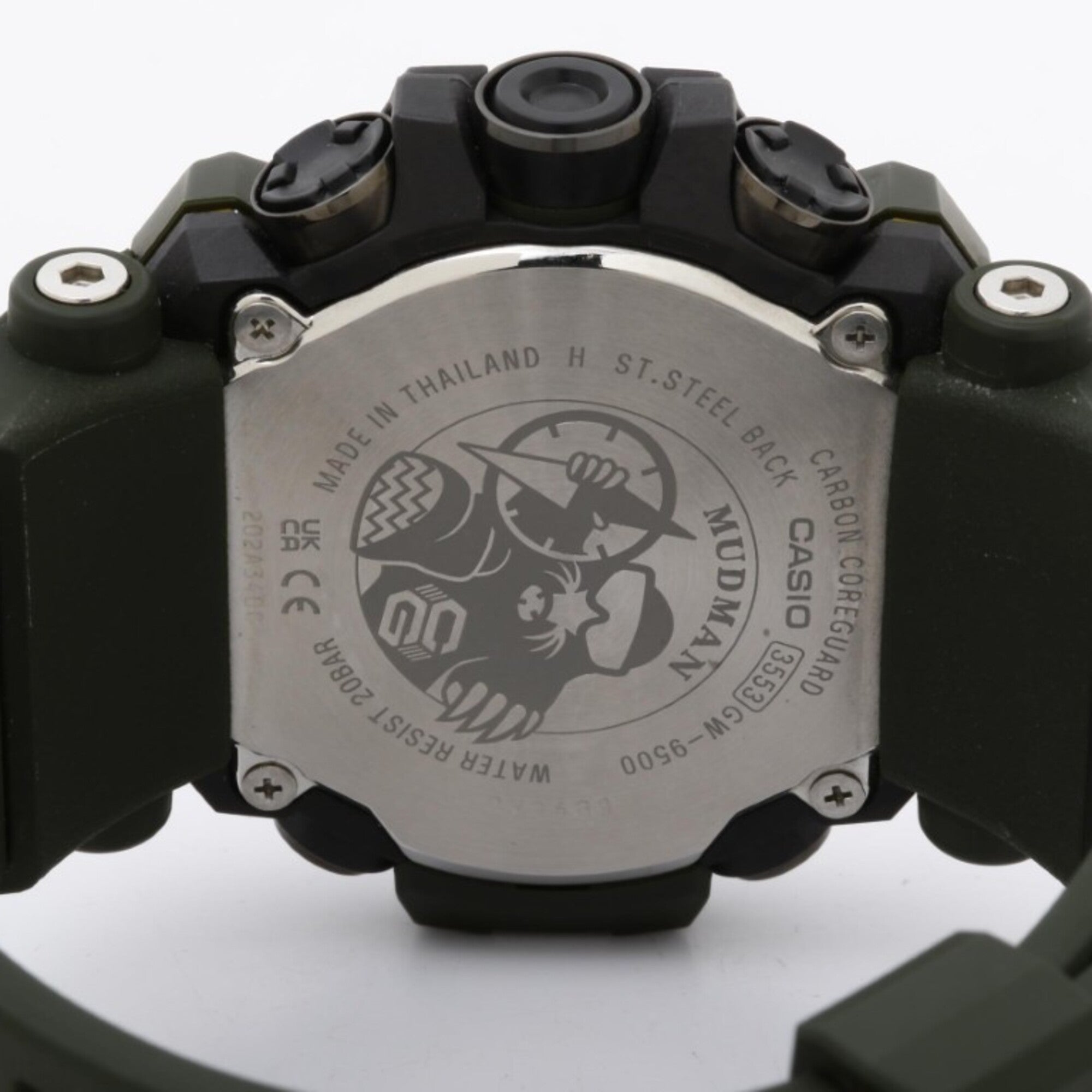 CASIO G-SHOCK MASTER OF G - LAND MUDMAN GW-9500-3JF Black Khaki Biomass Plastic Men's Watch — Good
