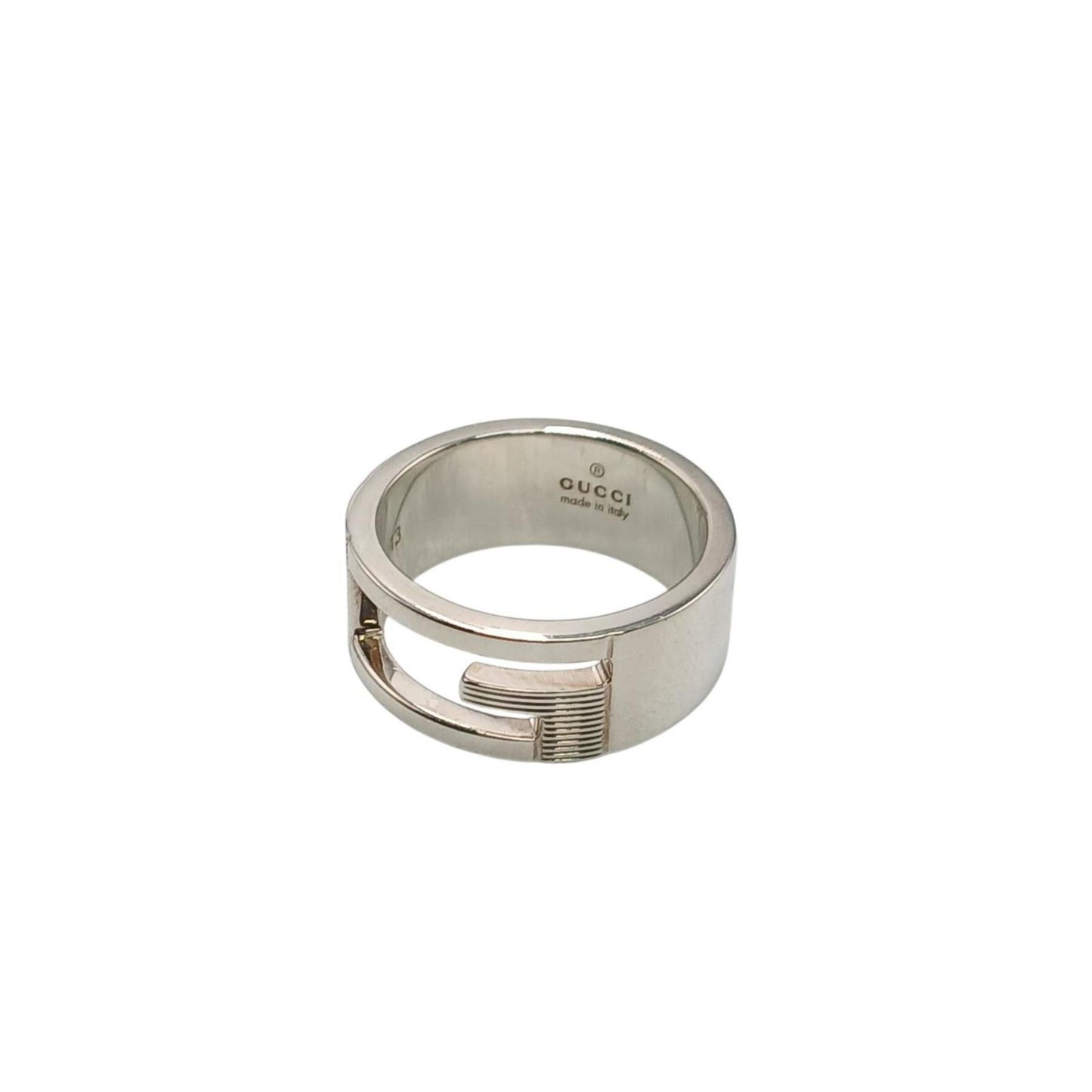 Gucci Branded G Ring, 925 Sterling Silver, Men's