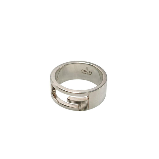 Gucci Branded G Ring, 925 Sterling Silver, Men's
