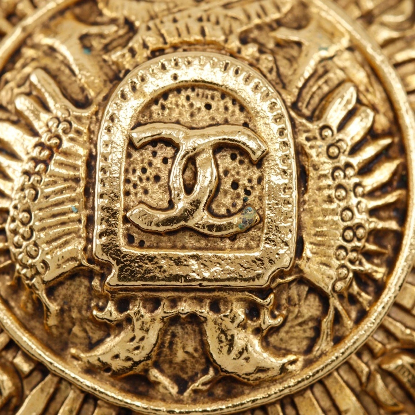 CHANEL 31 RUE CAMBON Cambon Earrings, Vintage, Gold Plated, Approx. 23.0g, CAMBON, Women's