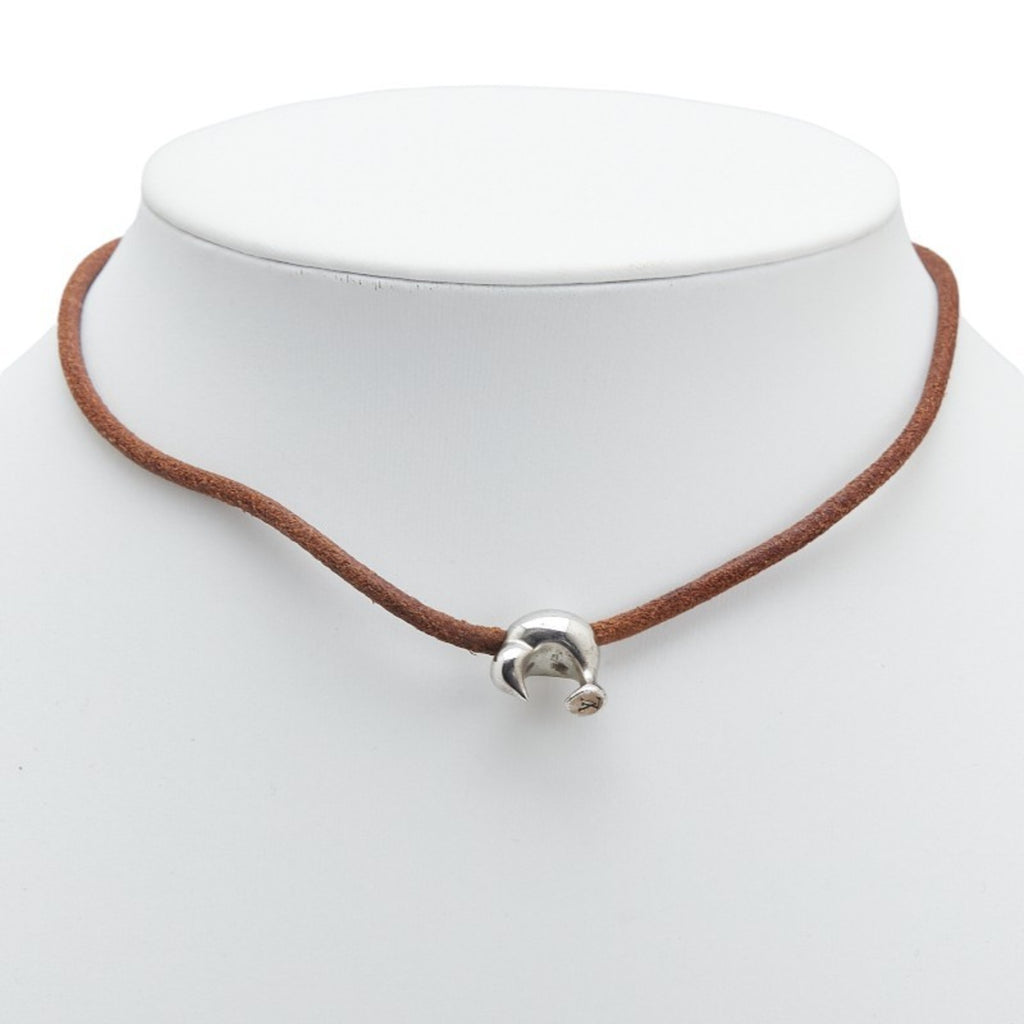 Louis Vuitton Cup 2003 Limited Edition Kiwi Choker in Silver and Brown SV925 Leather for Women
