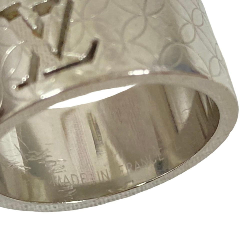 LOUIS VUITTON Louis Vuitton Bague Champs-Élysées Ring M65456 Size L (equivalent) Silver Color Men's — Like New