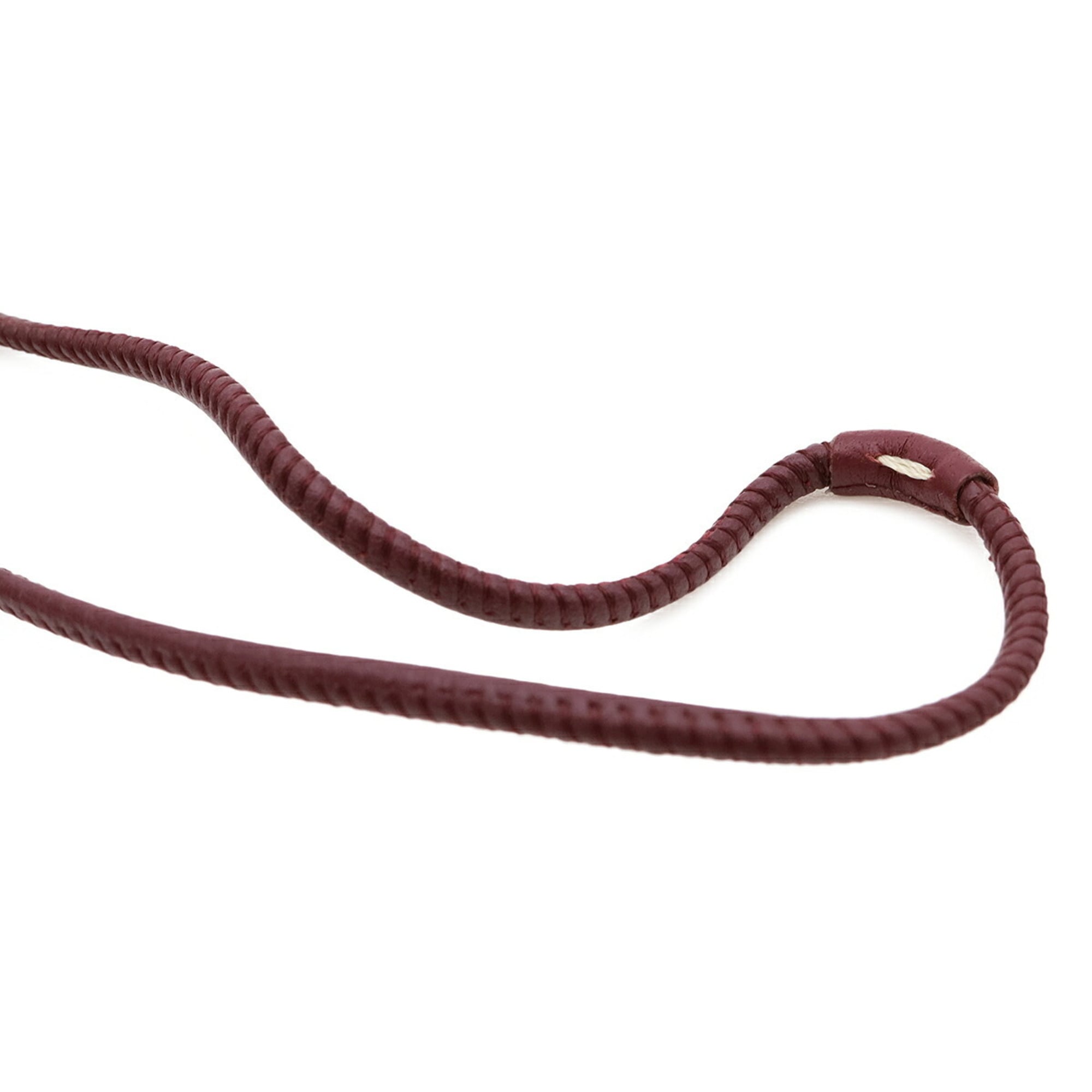GOYARD Goyard Black Universal Handbag Clip Charm, Chevroche Calfskin Leather, Bordeaux — Like New