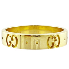 Gucci Icon Ring, 18K Yellow Gold, Women's — Like New