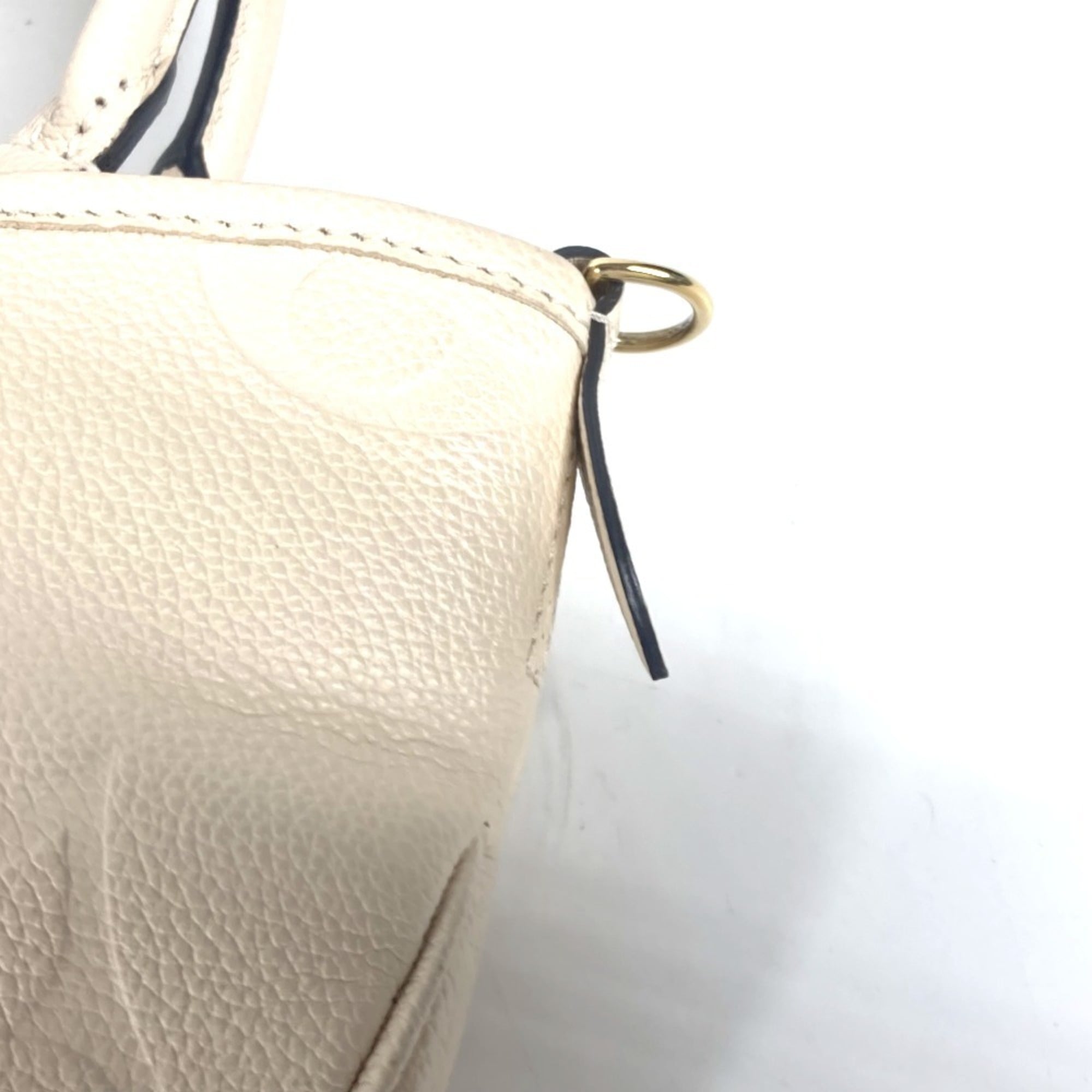 LOUIS VUITTON M46503 Monogram Empreinte Trianon PM Bag Handbag Tote Shoulder Leather Women's Crème White G-241125-63 — Like New