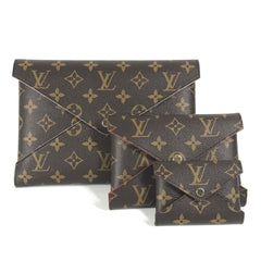 LOUIS VUITTON M62034 Monogram Pochette Kirigami Pouch Set of 3 Clutch Bag Canvas Women's Brown — New - Store Return