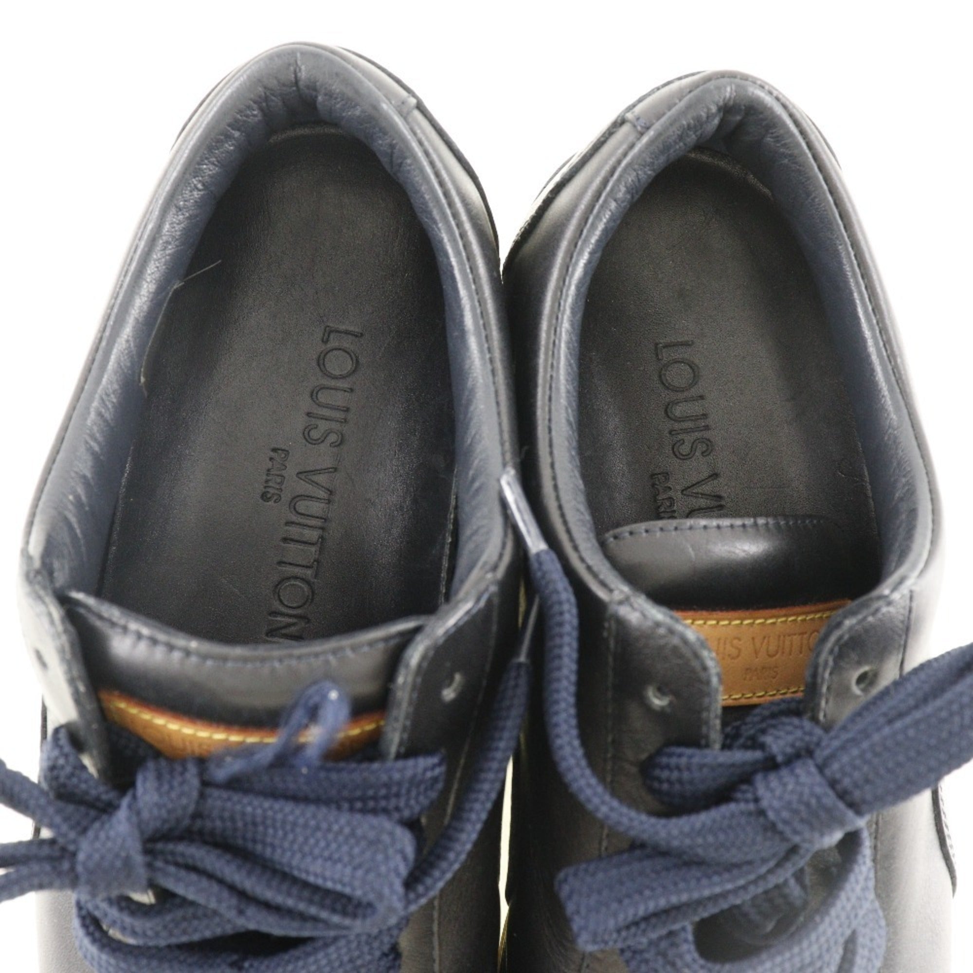 Louis Vuitton LOUIS VUITTON shoes sneakers leather black women's