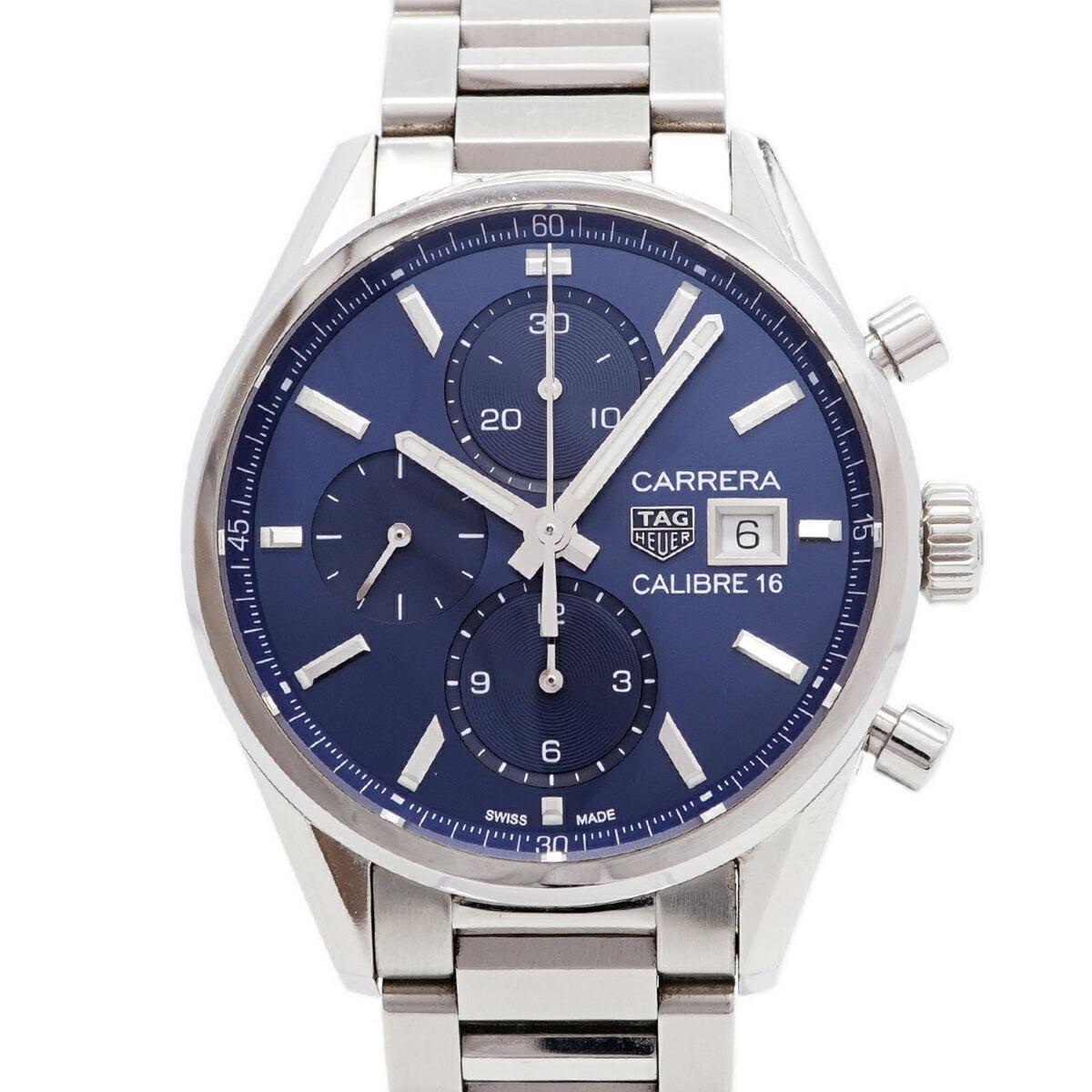 TAG Heuer Carrera Calibre 16 CBK2112 Blue Dial Men's Watch — Good