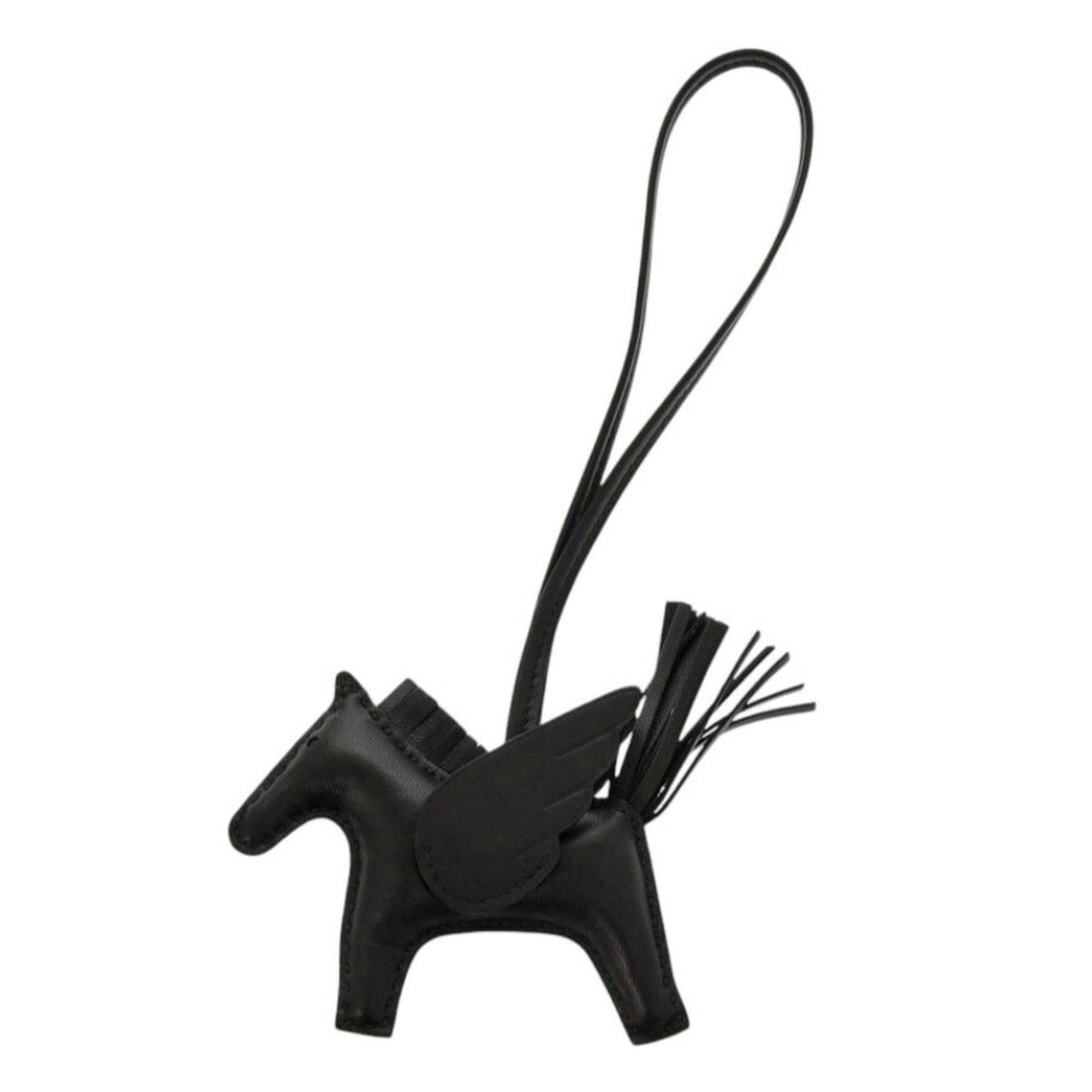 Unused Hermes Rodeo PM Annu Milo So Black Bag Charm W Stamp (Made in 2024) 0130HERMES — Like New