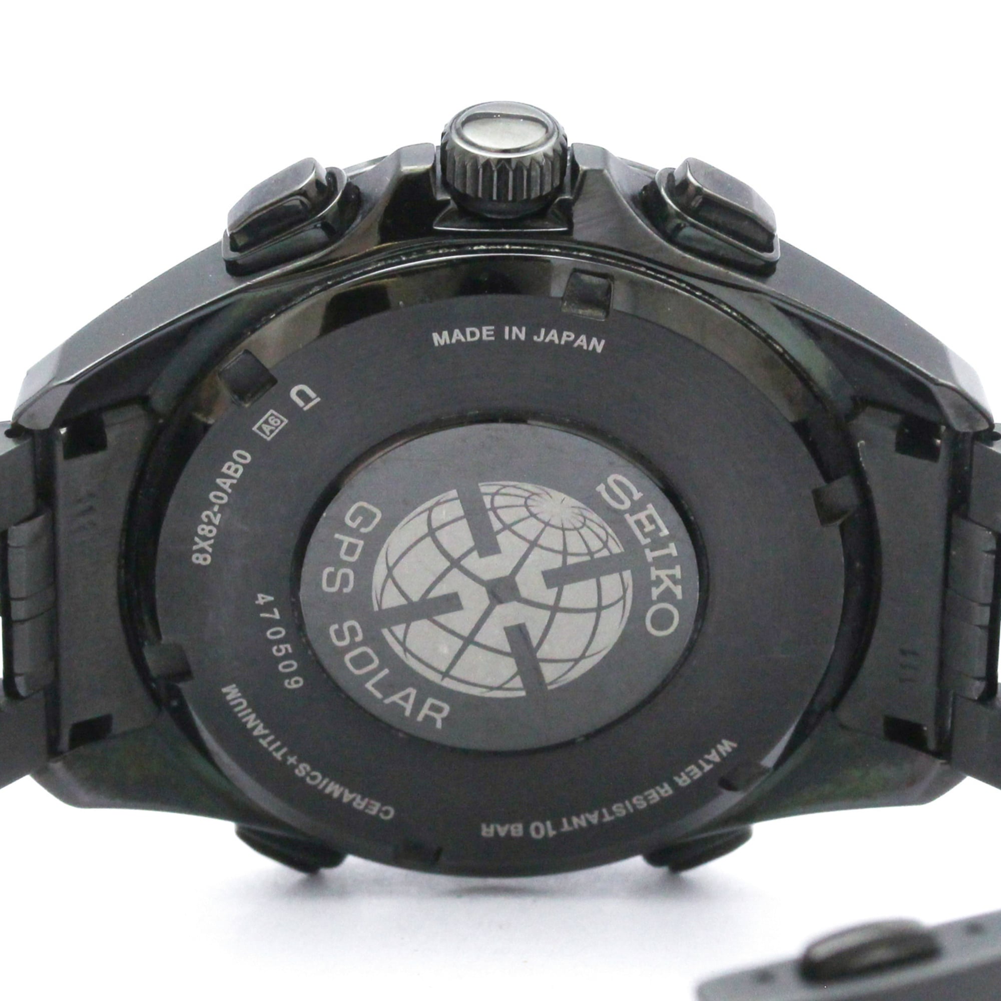 SEIKO Astron SBXB009 GPS Solar Mens Watch 8X82-0AB0 — Very Good