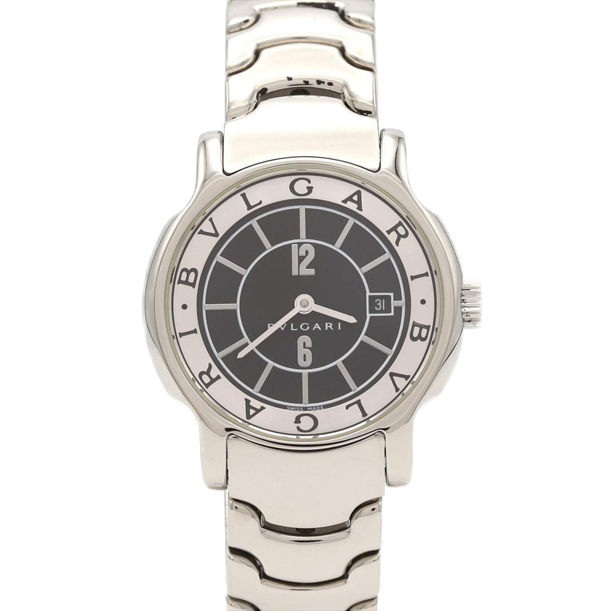Bulgari Solotempo ST29S ST29BSSD Stainless Steel Quartz Watch — Very Good