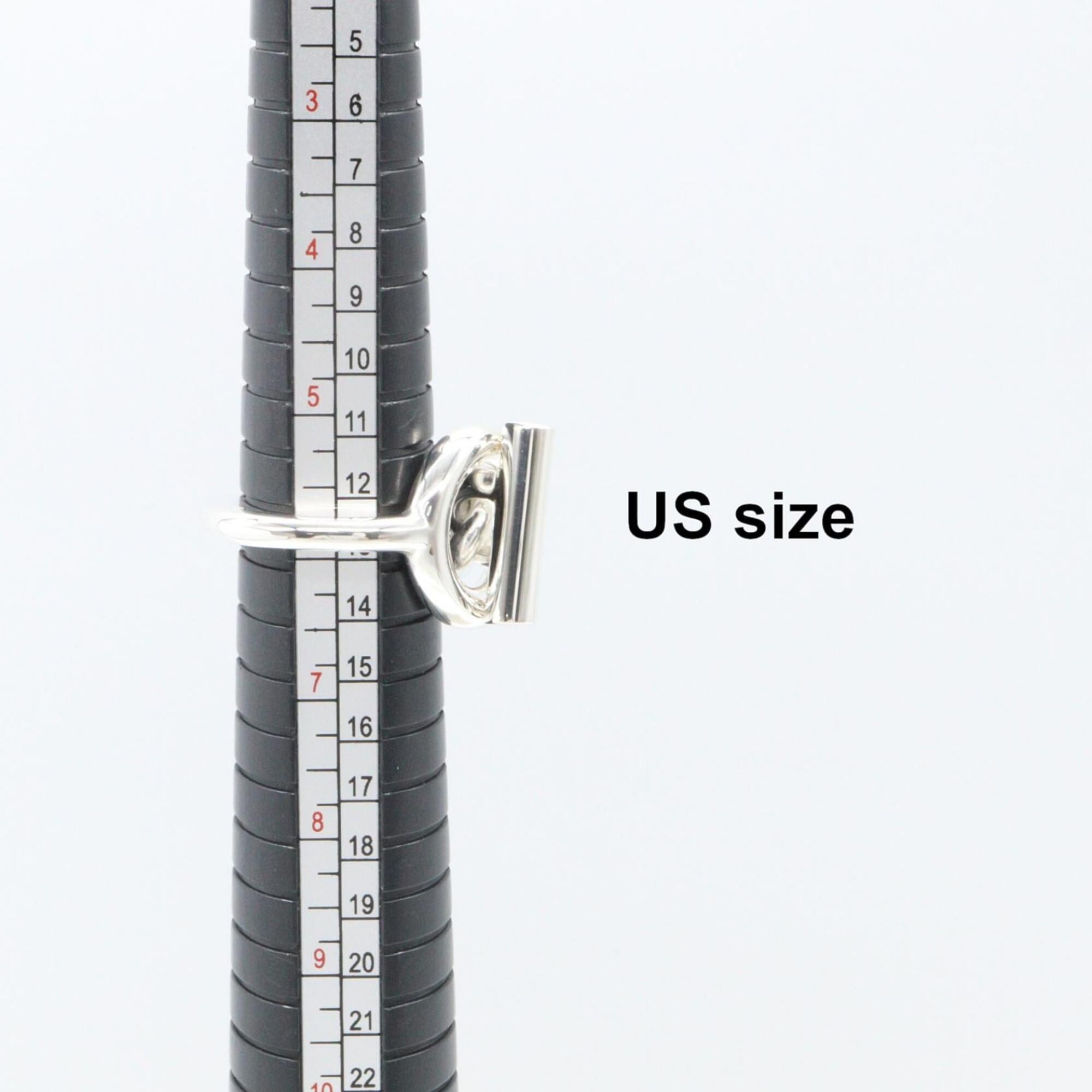 Hermes Croisette GM Ring - Sterling Silver 925 Women's Silver-tone Jewelry — Like New