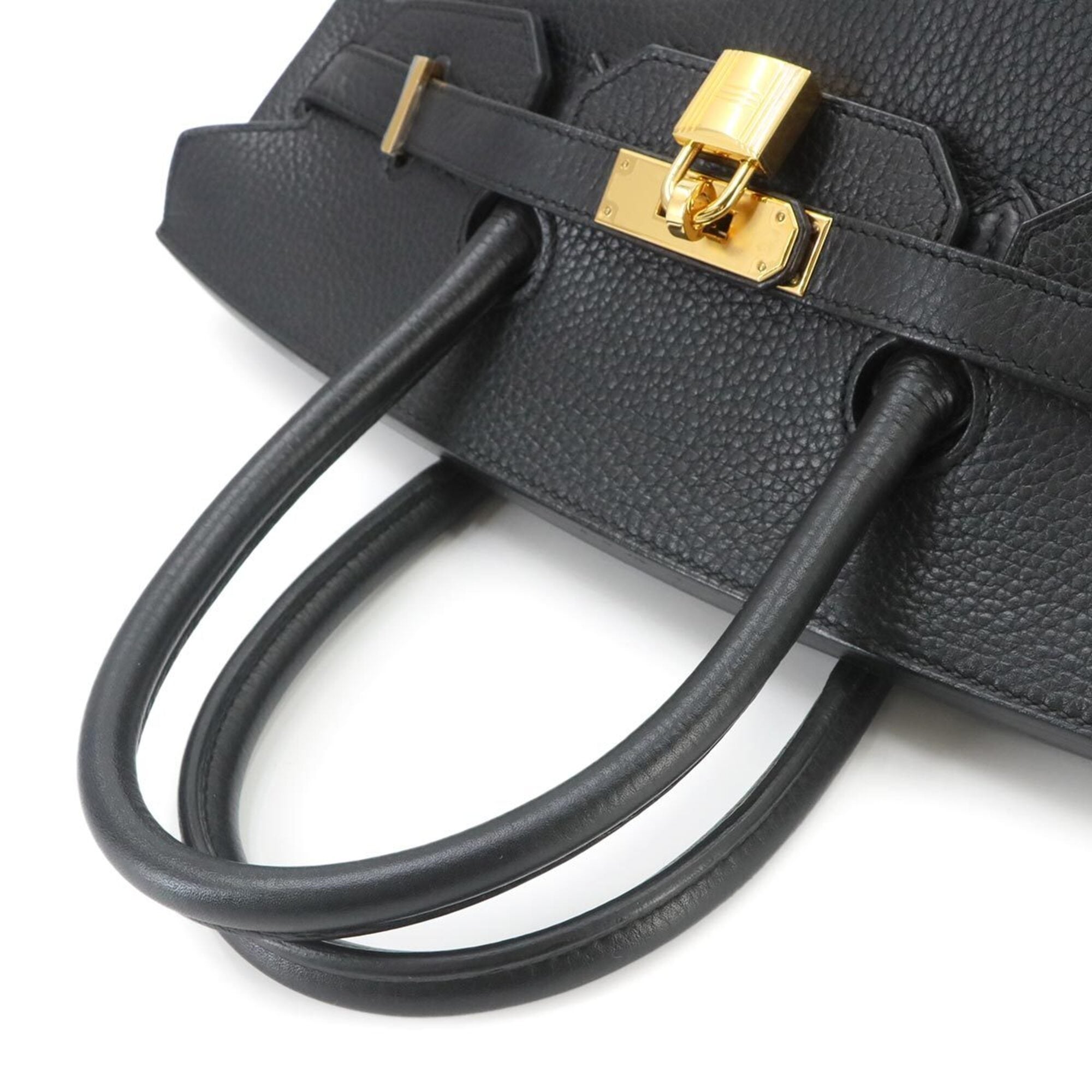 Hermes Birkin 35 Togo Black Handbag with X Stamp and Gold Hardware — Like New