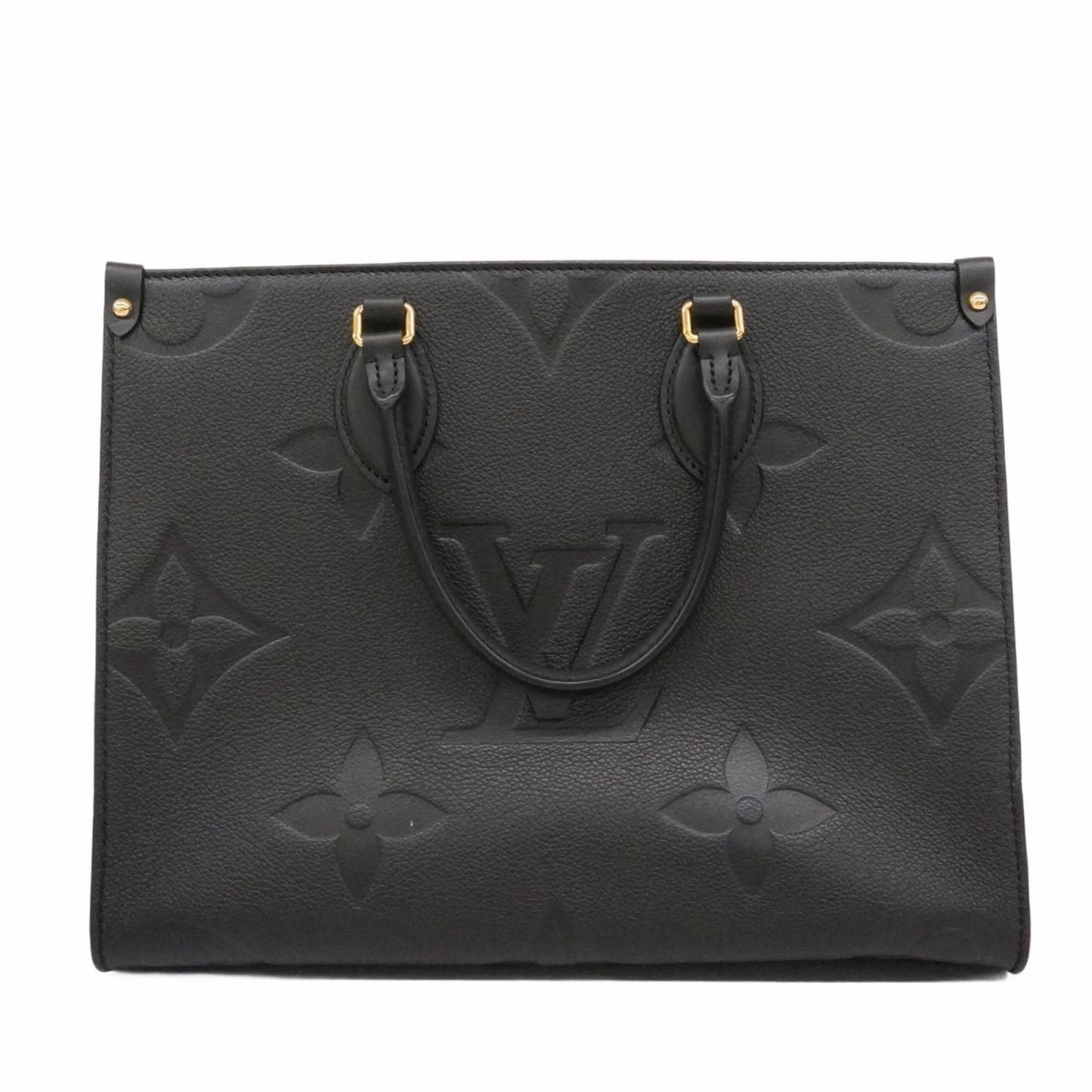 Louis Vuitton Monogram Empreinte On-the-Go Tote Bag MM M45595 Noir 2-Way for Women P2393529