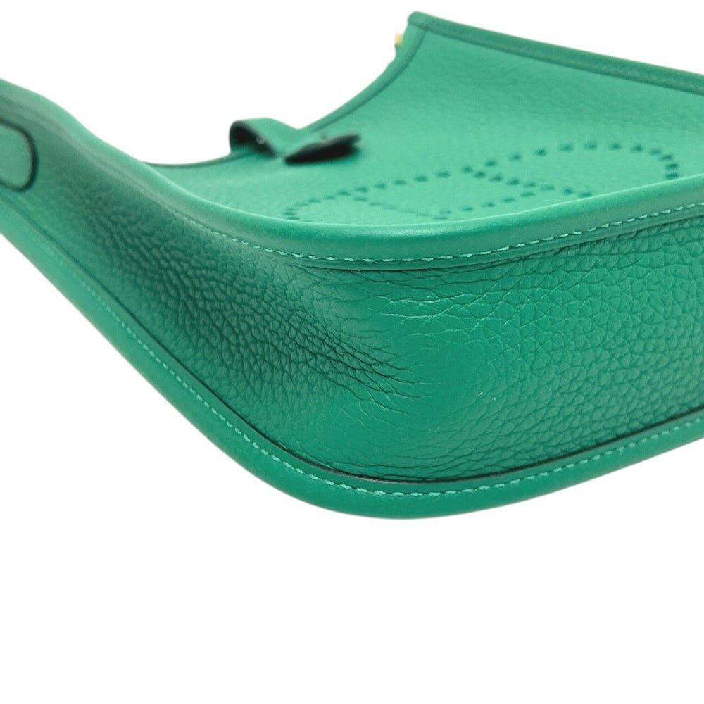 HERMES Evelyne TPM 16 Amazone Bag, Handbag, Shoulder Taurillon Clemence Leather, Women's, Vert Vertigo Green — New