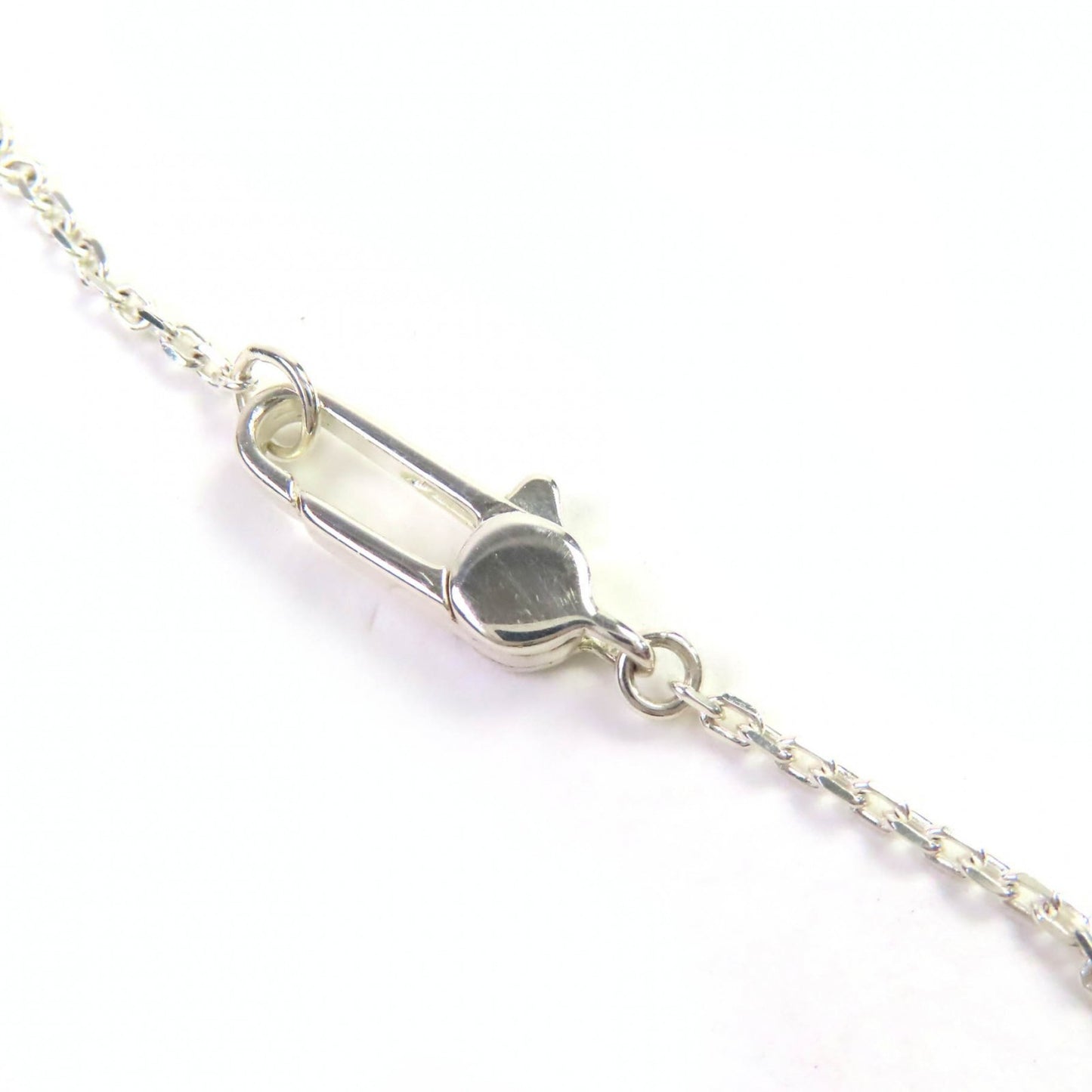 GUCCI Cutout Cross Necklace, AG925 Silver, G-Cross Logo, Made in Italy, Weight 12.3g, Women's, Box and Dust Bag Included