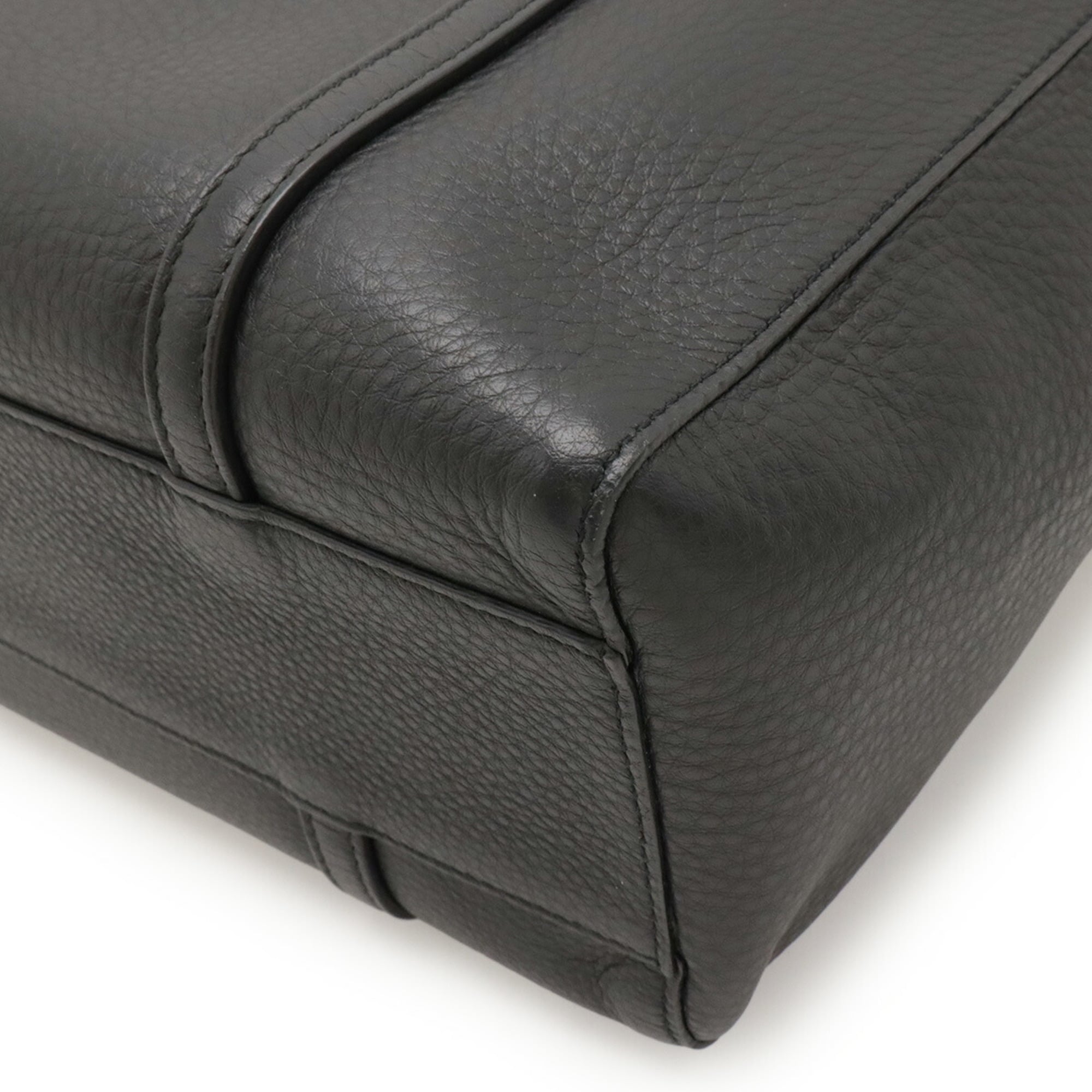 BALENCIAGA Everyday Tote XS Bag Shoulder Leather Black 489813