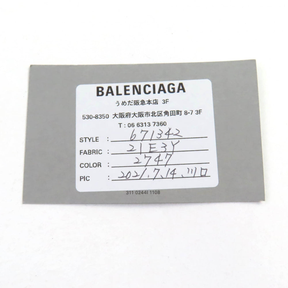 BALENCIAGA 671342 Bistro XS Shoulder Bag, Enamel, 2-Way, Gray, Includes Dust Made in Italy, Women's — Like New