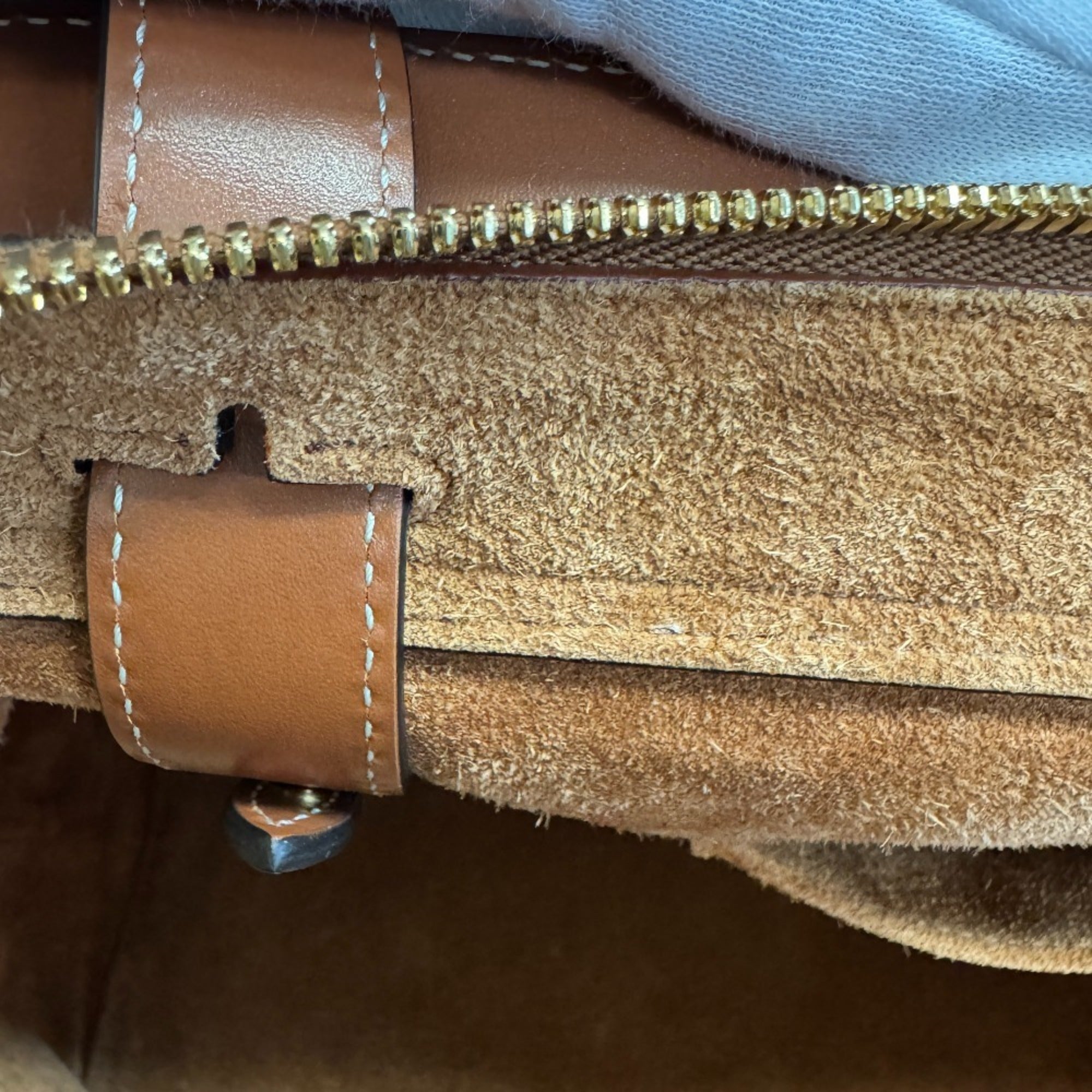 CELINE Cabas de France 2-way Handbag/Shoulder Bag with Leather Trim, Beige — New - Store Return