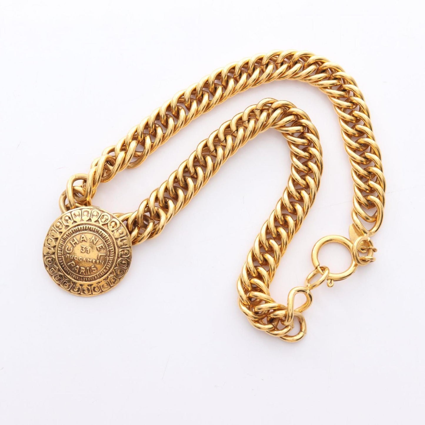 CHANEL 31 RUE CAMBON Necklace, Gold Plated, Women's