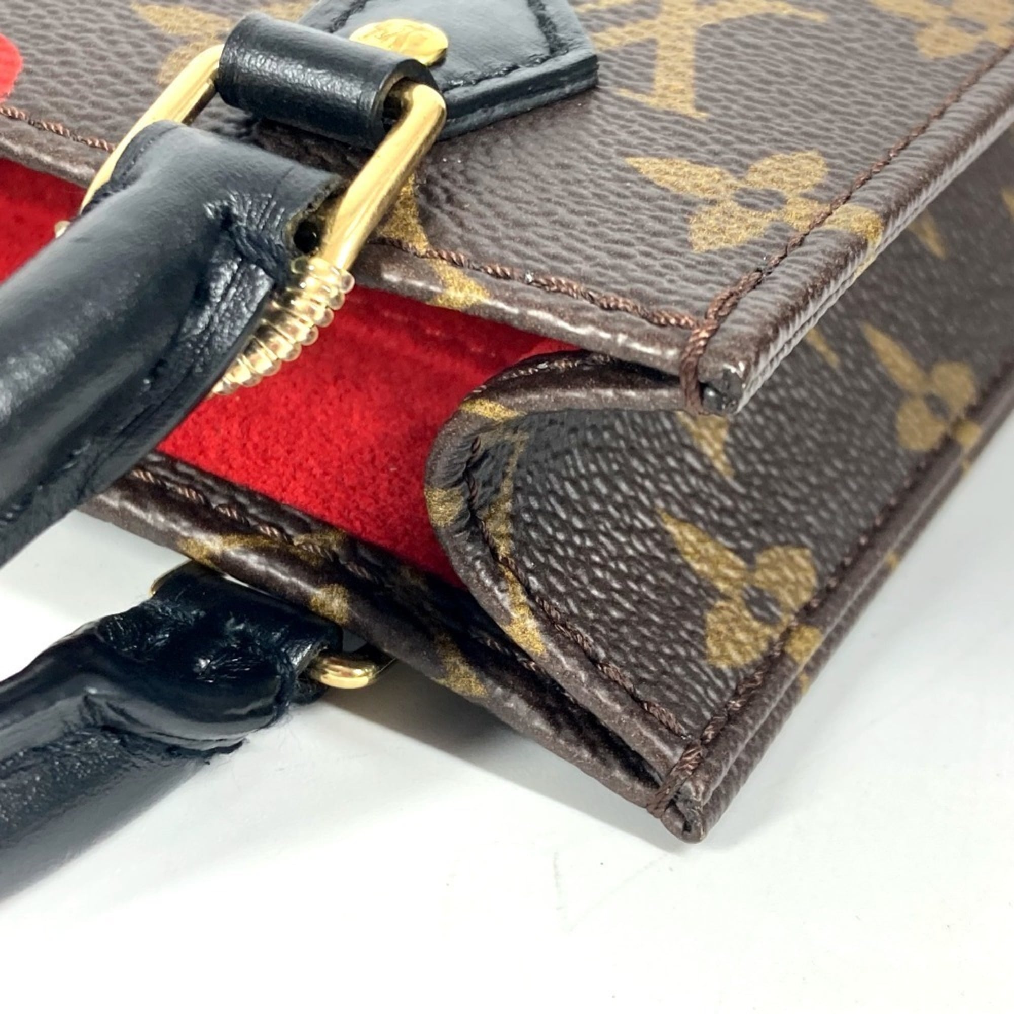 LOUIS VUITTON M80839 Monogram Fall in Love China Limited Petite Sac Plat Bag Handbag Crossbody Shoulder Canvas Women's Brown — Like New