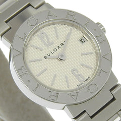 Bvlgari Watch BB23SS Stainless Steel Quartz Analog Display White Dial Women's — Good