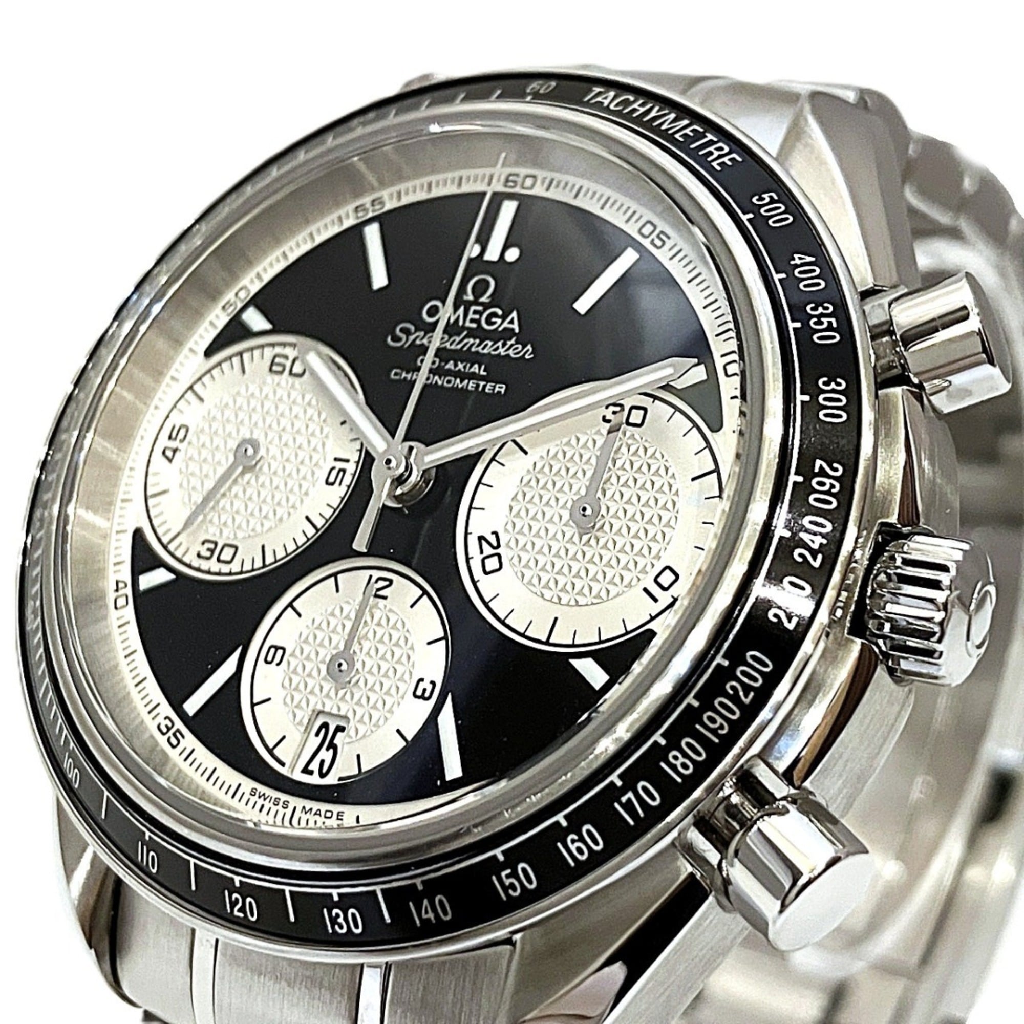 Omega Speedmaster Racing Co-Axial Watch, Total Weight 155.8g, Stainless Steel, Automatic Movement, Black Dial, 326.30.40.50.01.002 — Very Good